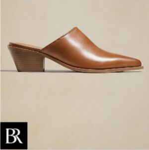 Banana Republic Leather Heeled Mules